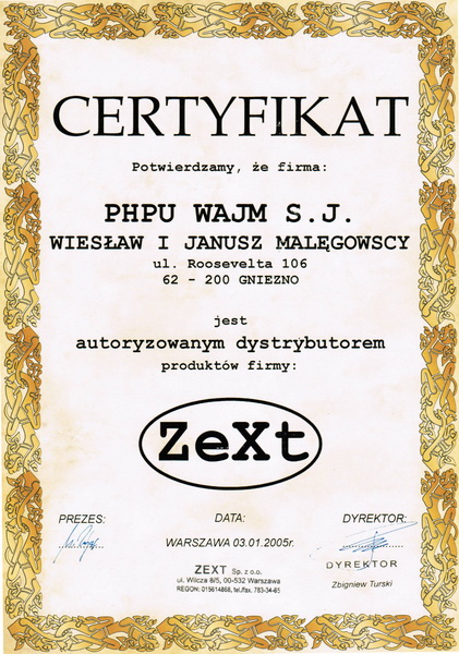 ZeXt — dokument