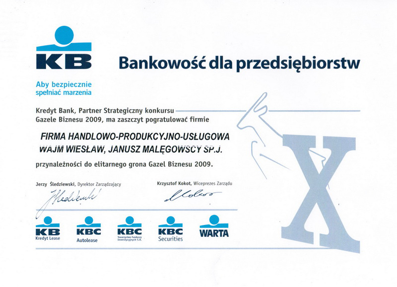 Gazele Biznesu 2009 — dokument